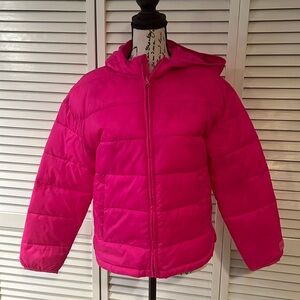 Gap kids hot pink PURE zip up hoodie jacket size XL b5